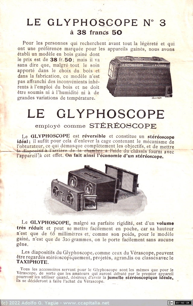 1567 - Le Glyphoscope. Hoja informativa de modelos, utilización y precios (7), 1913