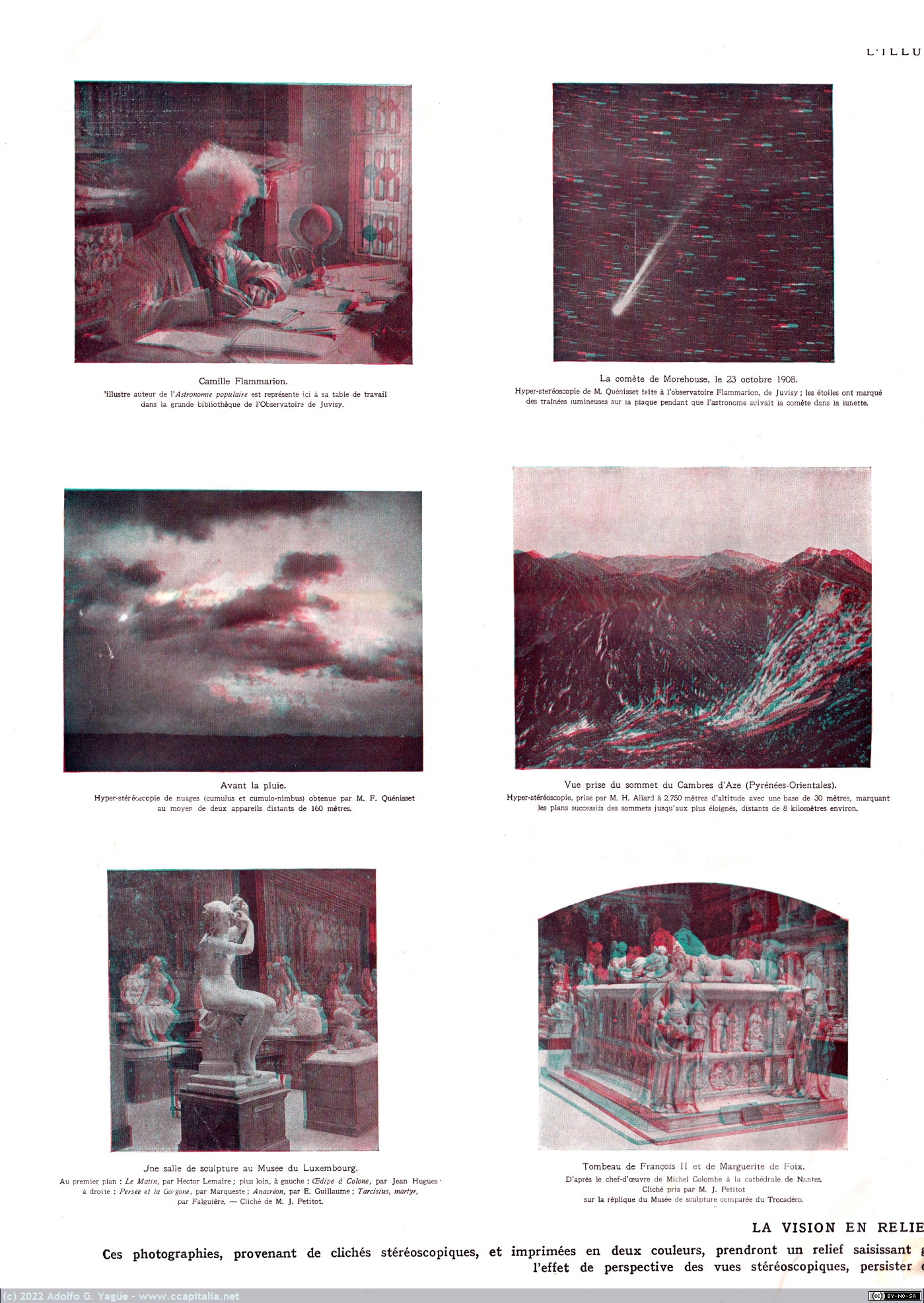 1569 - La Vision en Relief par les Anaglyphes. L'Illustration (2), 1924