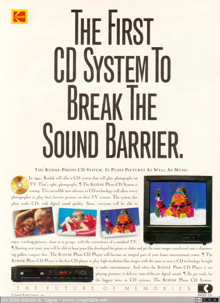 1308 - Kodak Photo CD. The first CD System to break the sound barrier, 1991