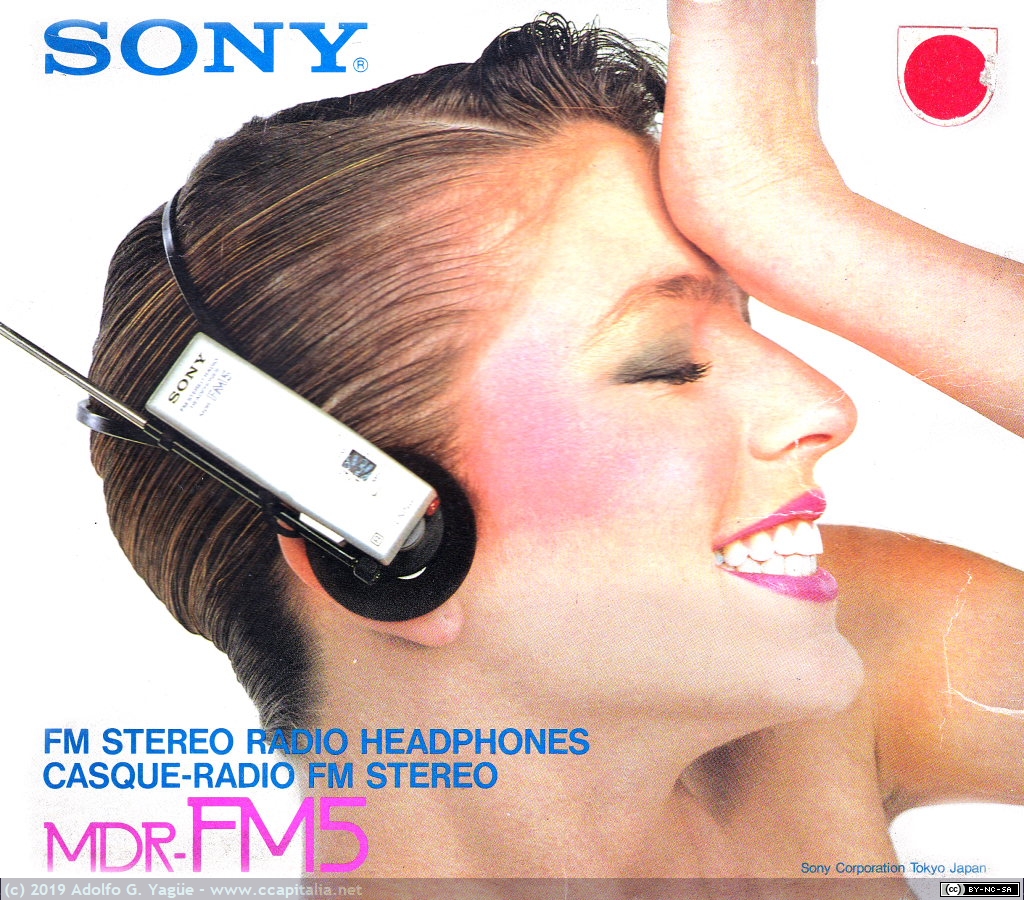 1280 - Sony MDR-FM5. Auriculares con radio FM (2), 1982
