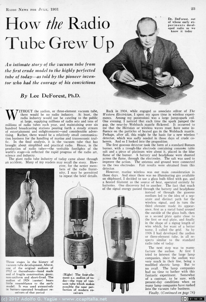 1397 - How the Radio Tube Grew Up. Radio News (1), 1931