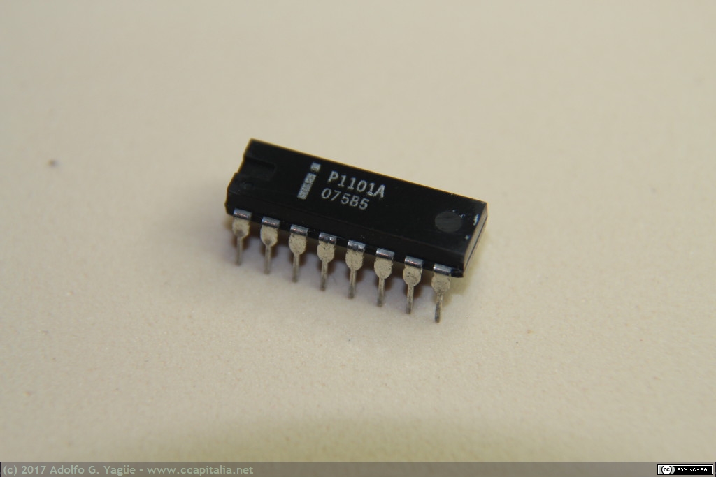 214 - Primera memoria SRAM tecnología MOS Intel 1101, 1969