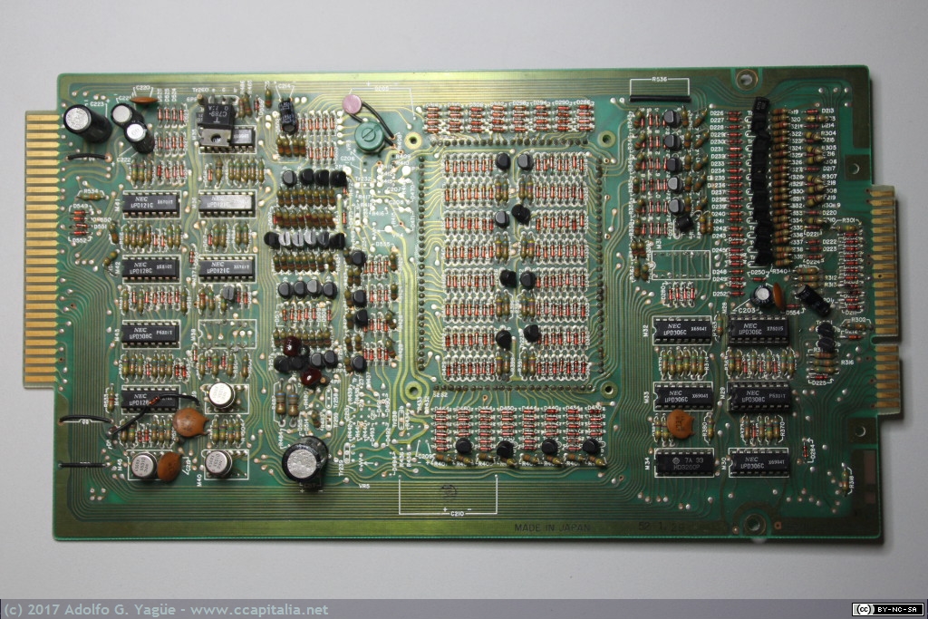 293 - Tarjeta de un TPV (detalle de circuitos integrados), 1977