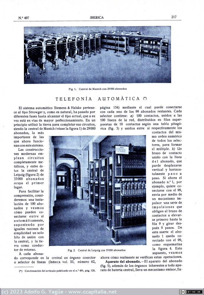 1661 - Telefonía Automática. Iberica. Octubre (1), 1923
