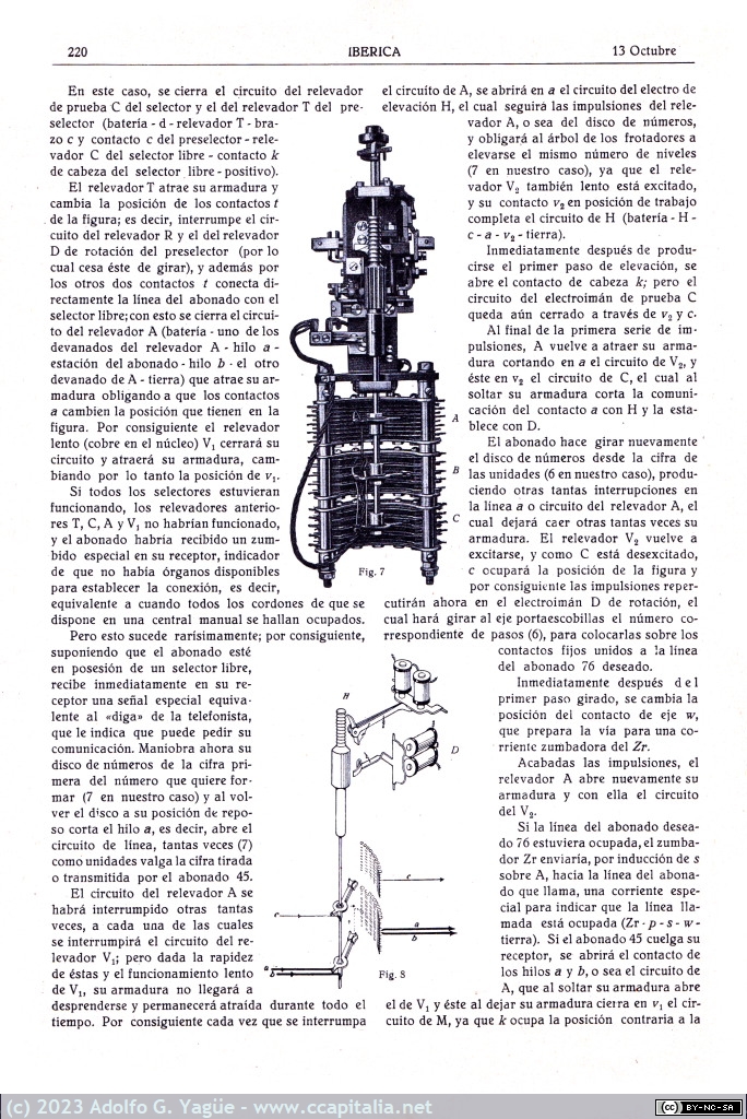 1661 - Telefonía Automática. Iberica. Octubre (4), 1923