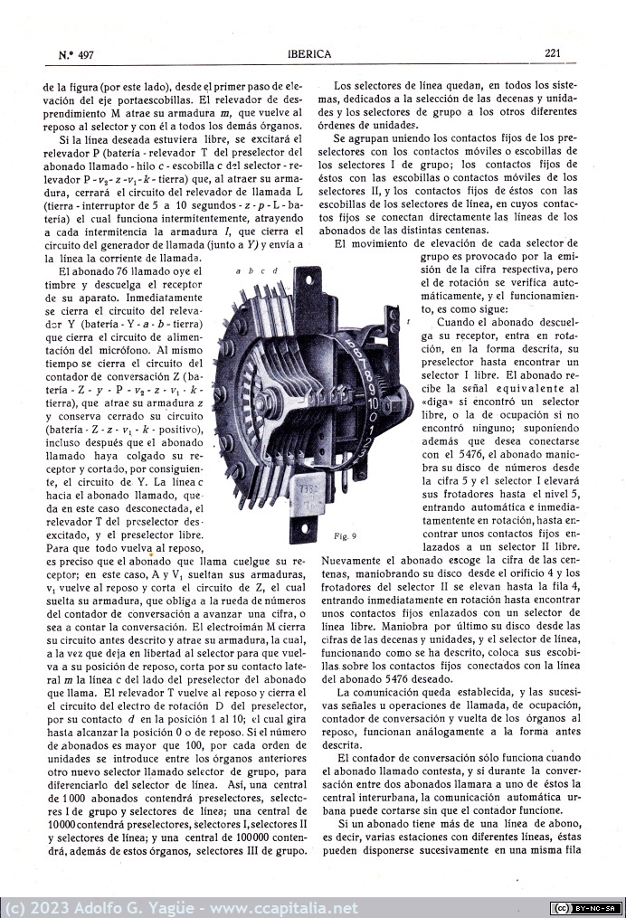 1661 - Telefonía Automática. Iberica. Octubre (5), 1923