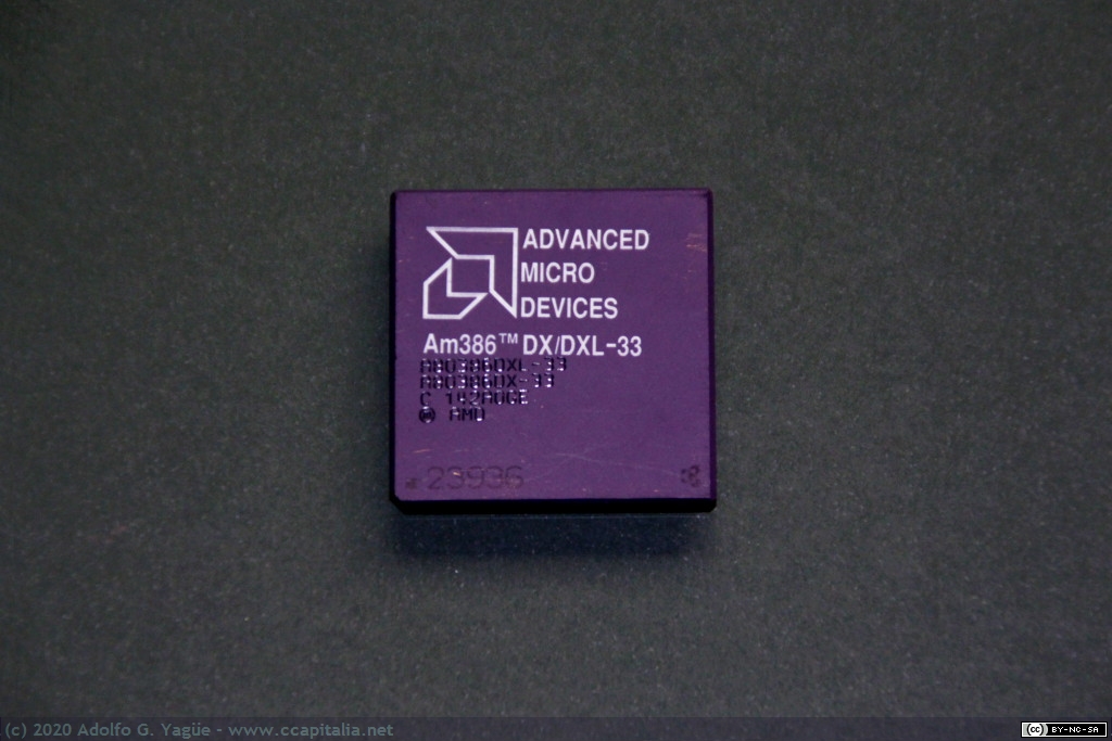 714 - AMD Am386 (Compatible con i386 pero no autorizado por Intel), 1991