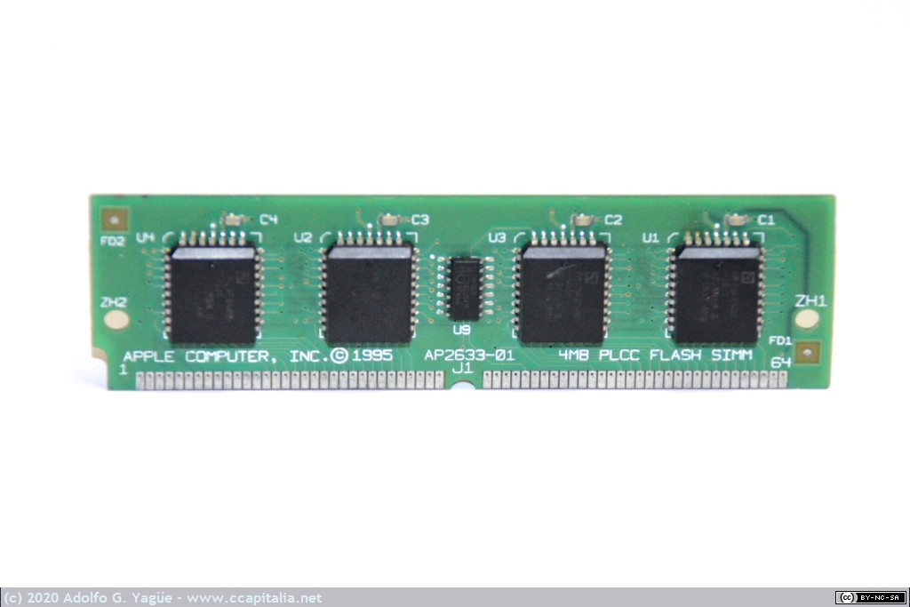 1093 - SIMM de 64 pines de 4MB Flash de Apple Computer (AMD), 1995