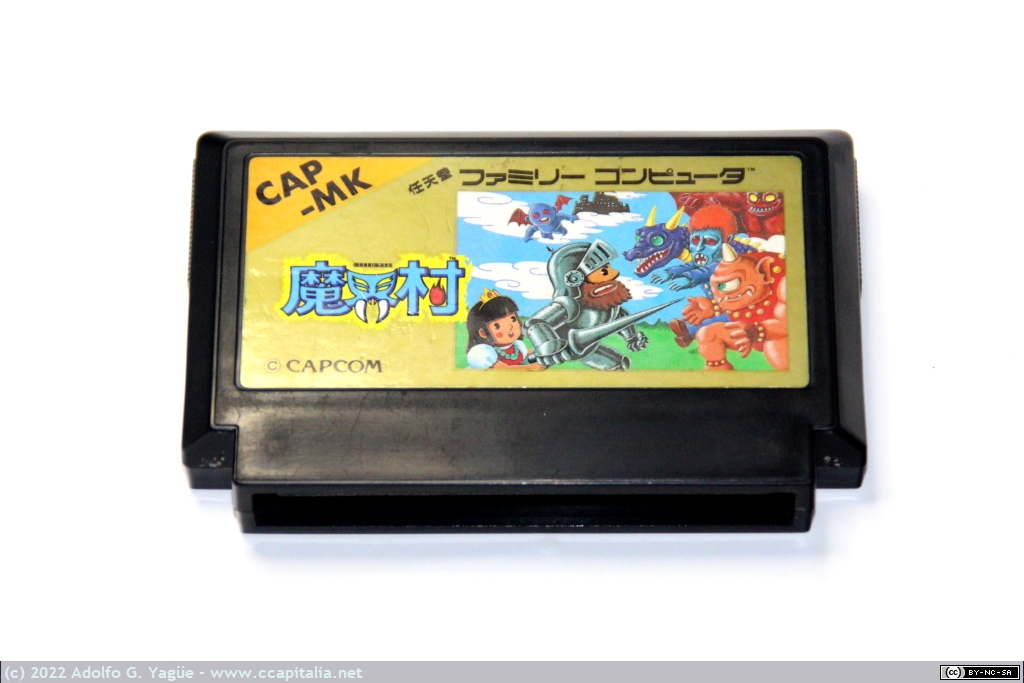 1595 - Ghosts 'n Goblins para Famicom. Capcom (1), 1986