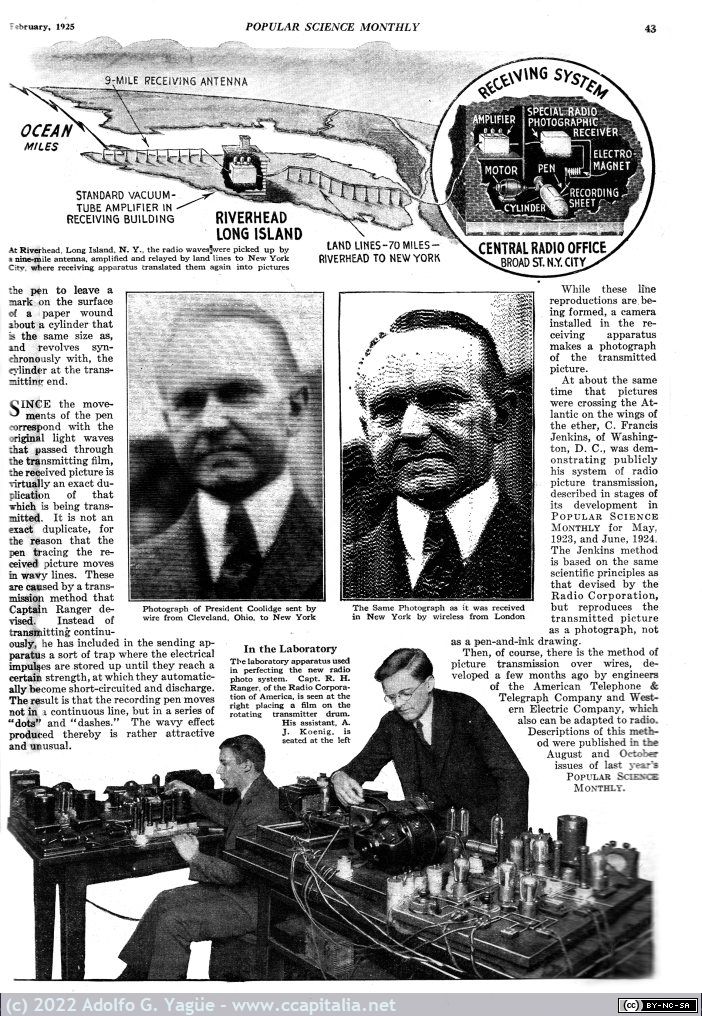 665 - Radio Photos Cross the Sea. Popular Science. Febrero (2), 1925
