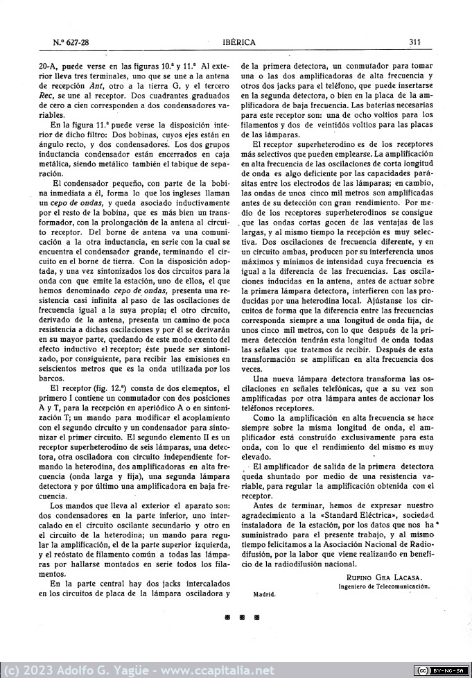 1721 - La nueva estación emisora del Tibidabo (EAJ-1, Radio Barcelona). Iberica n.627 (8), 1926