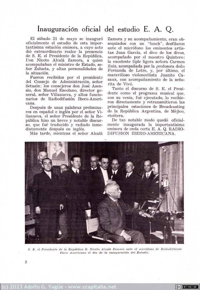 1722 - Inauguración oficial de E.A.Q. Número 1 (3), 1932
