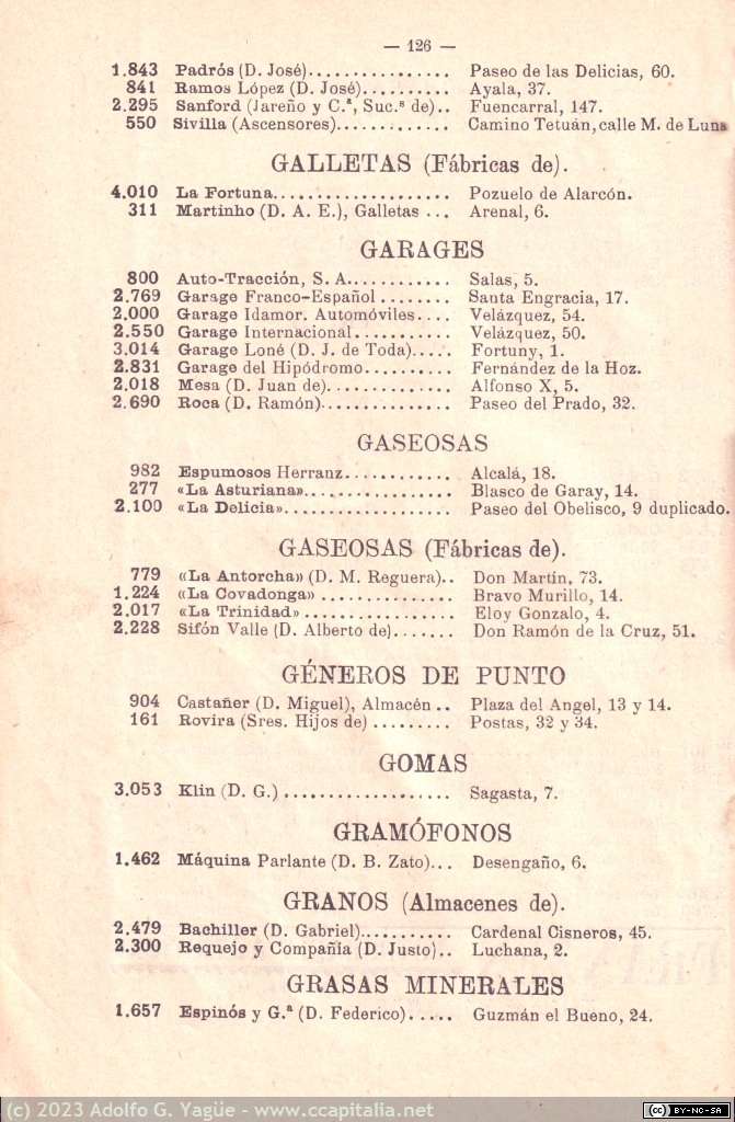 1731 - Lista de Abonados de la Red de Madrid. Compañía Madrileña de Telefónos (11), 1910