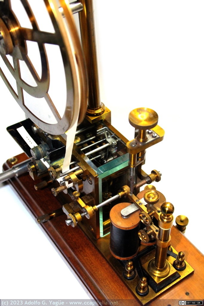 1760 - Impresor telegráfico L.M. Ericsson. Detalle de electroimánes (4), 1880