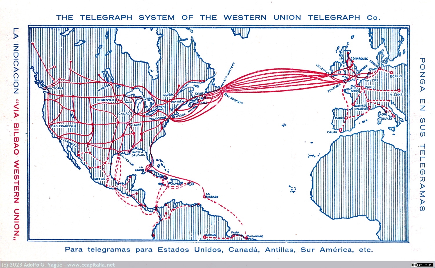 1766 - Red telegráfica de Western Union (2), años 20