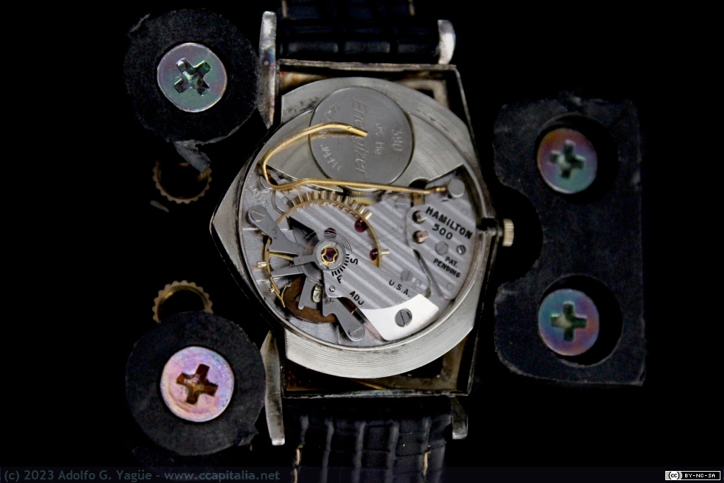 1768 - Hamilton Pacer. Detalle de calibre 500 (2), 1958