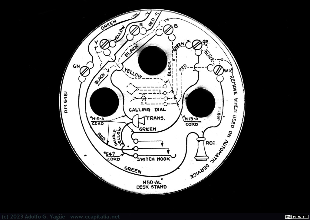 1779 - Diagrama eléctrico del teléfono Northern Electric N50-AL (3), 1921