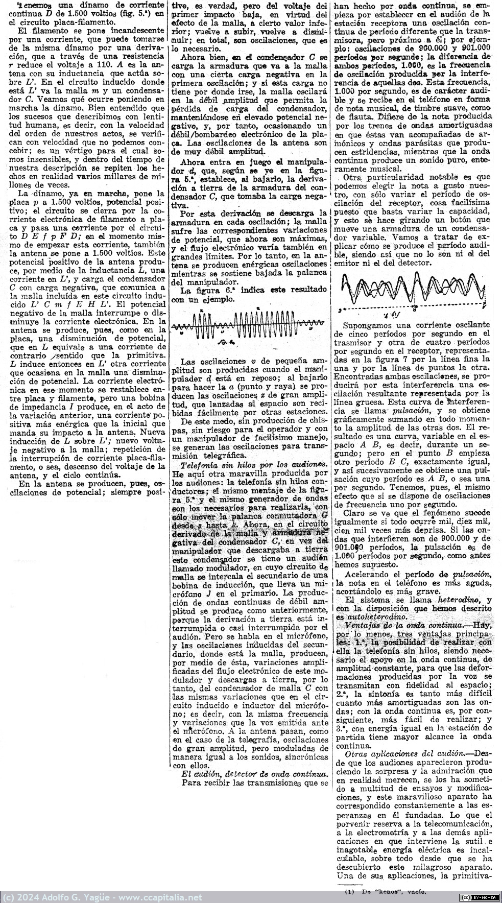 1814 - La radiotelecomunicación. Sus fundamentos, su progreso, su porvenir. El Sol. 3 Octubre (2), 1919