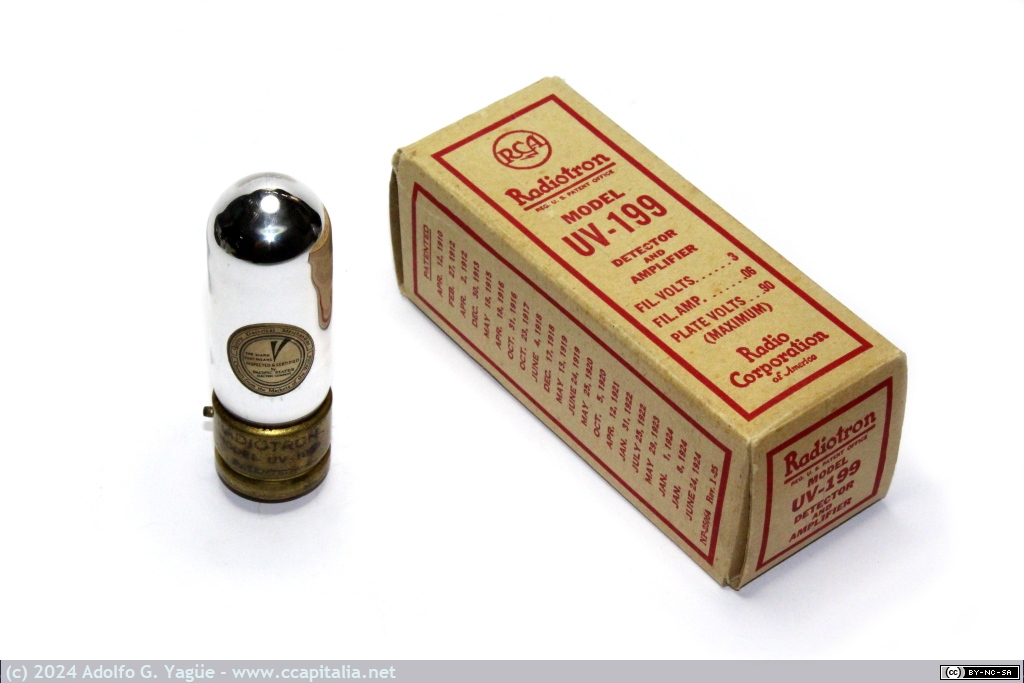1827 - Triodo RCA Radiotron UV-199 (1), 1924