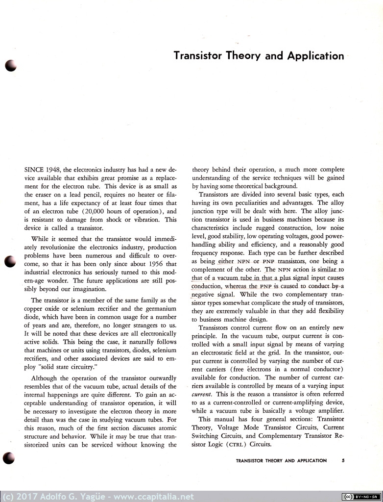 219 - IBM Transistor Theory and application (2), 1958