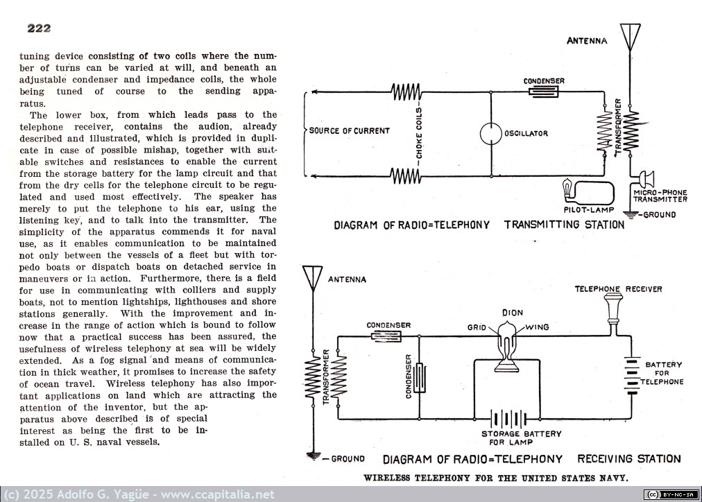 1959 - Wireless Telephony for the United States Navy. The Audion De Forest (2), 1907