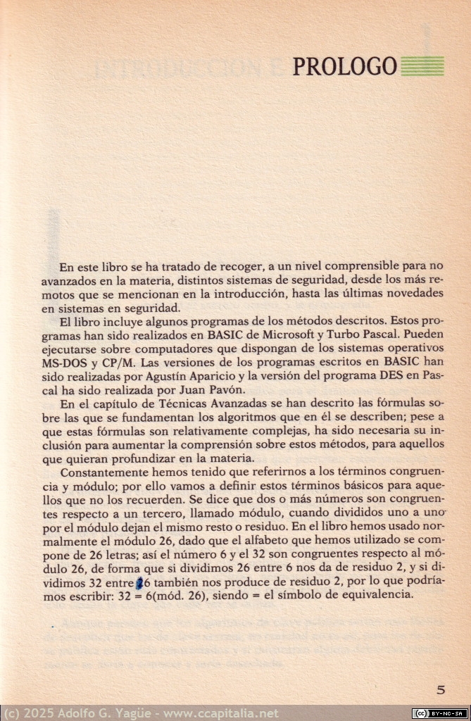 1993 - Criptografía. La ocultación de mensajes y el computador. Vicente Martinez Orga (2), 1986