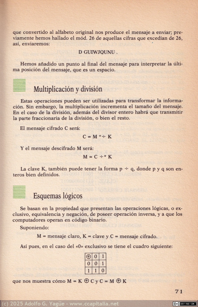1993 - Criptografía. La ocultación de mensajes y el computador. Vicente Martinez Orga (4), 1986
