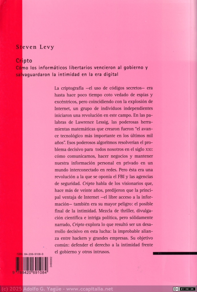 1996 - Cripto. Steven Levy (2), 2001