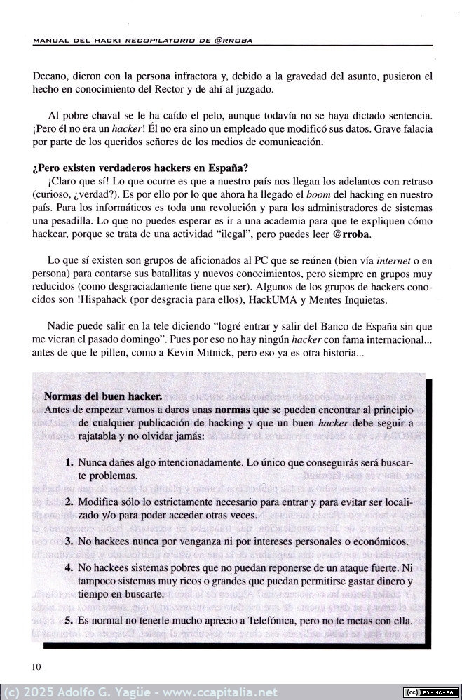 1975 - Manual de Hack. CD y recopilación n1 artículos de la revista @RROBA. Andrés Méndez y Manuel E. Baleriola (3), 1997-1999