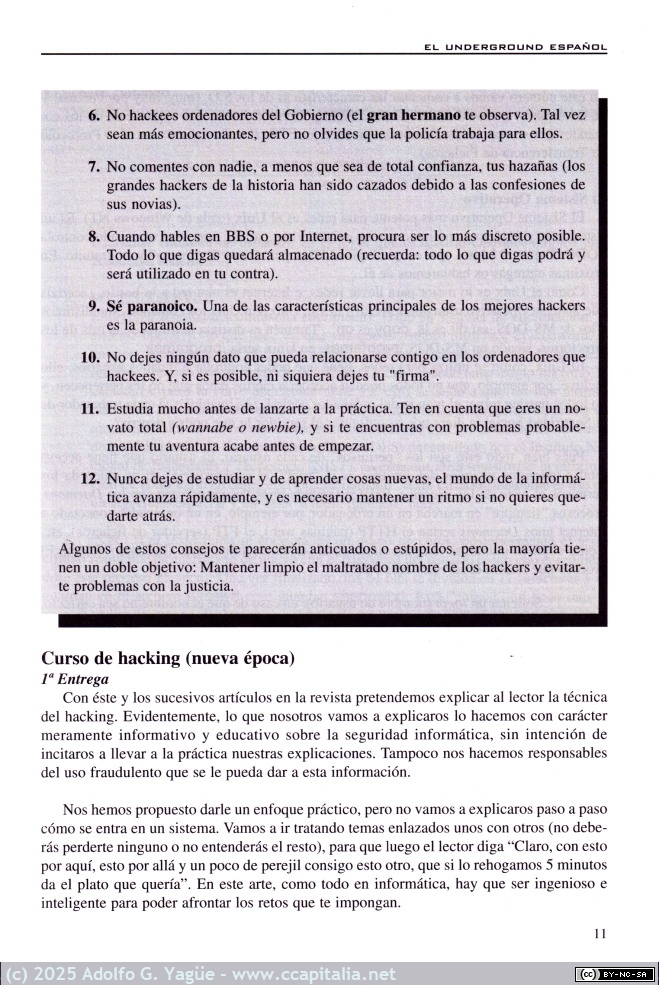 1975 - Manual de Hack. CD y recopilación n1 artículos de la revista @RROBA. Andrés Méndez y Manuel E. Baleriola (4), 1997-1999