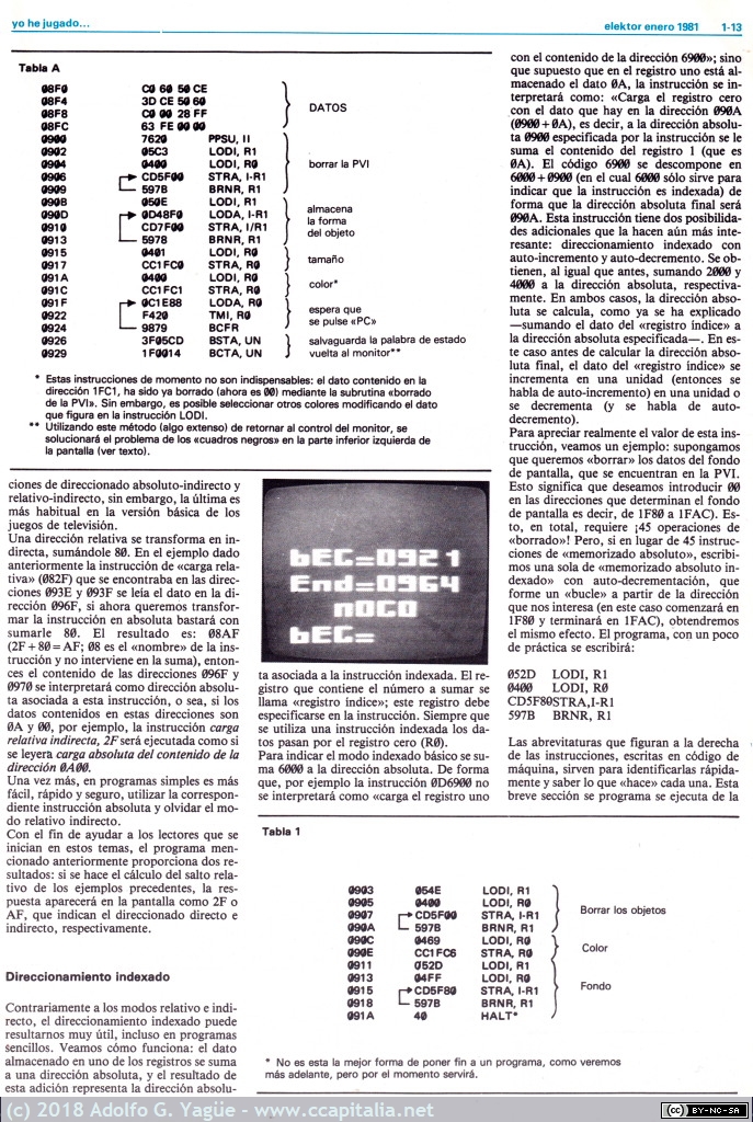 546 - Yo he jugado con el computador de Juegos TV. Elektor número 8 (3), 1981