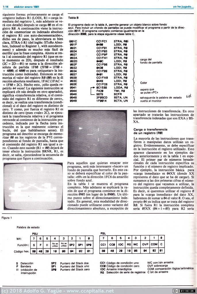 546 - Yo he jugado con el computador de Juegos TV. Elektor número 8 (4), 1981