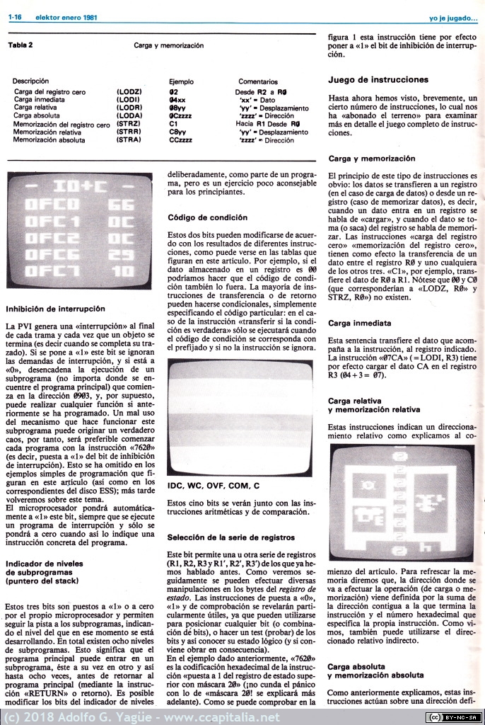 546 - Yo he jugado con el computador de Juegos TV. Elektor número 8 (6), 1981