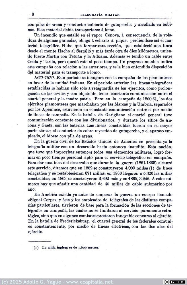 1983 - Telegrafía militar. Carlos Banús y Tomas. 2ª Edición (6), 1897