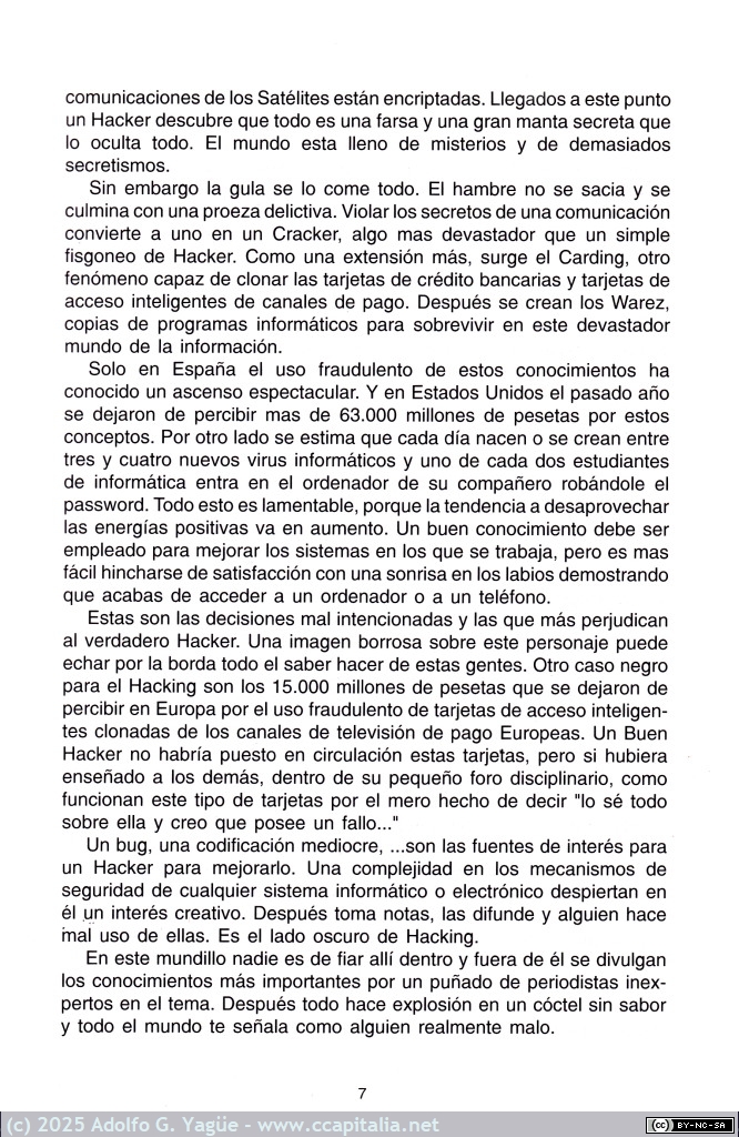 1820 - Hackers, piratas tecnológicos (Sistemas de Codificación). Claudio Hernández (4), 1998