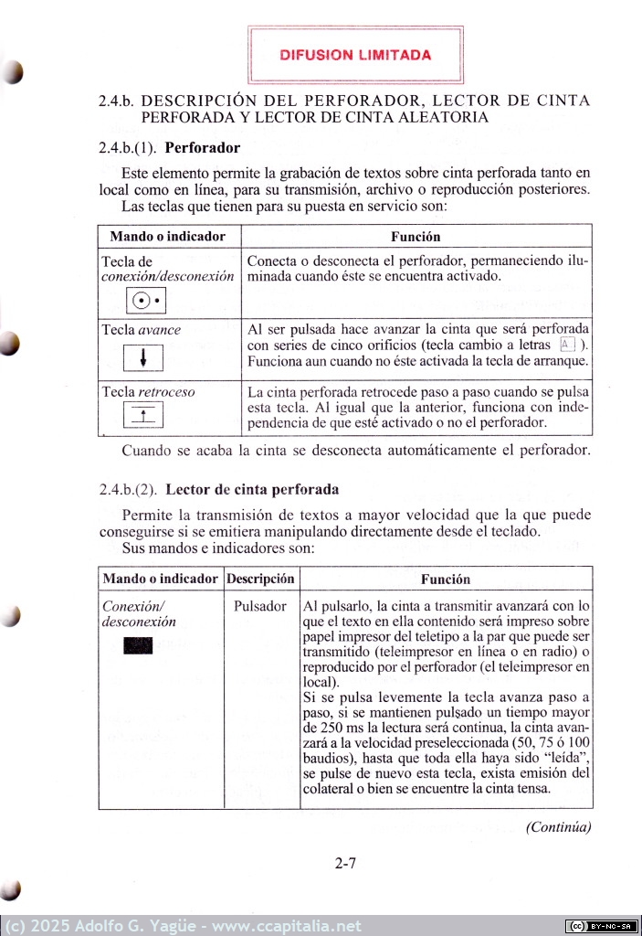1999 - Teleimpresor Siemens T-1000 y mezclador-cifrador de cinta aleatoria de Eurotrónica FMX-5E. Manual Técnico FF.AA (3), 1999