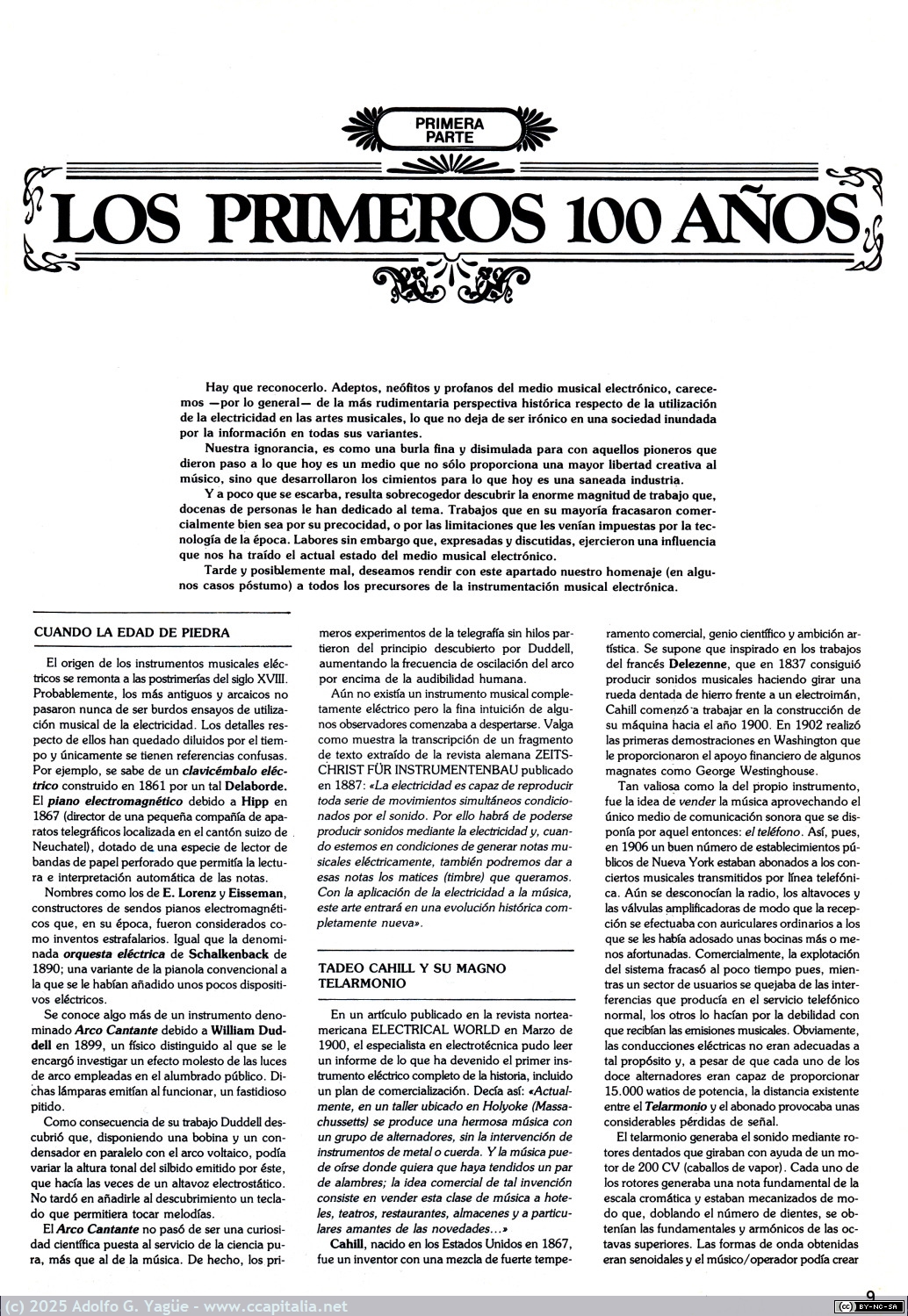 2018 - Música y Tecnología. Los primeros 100 años. Juan Bermúdez (4), 1986