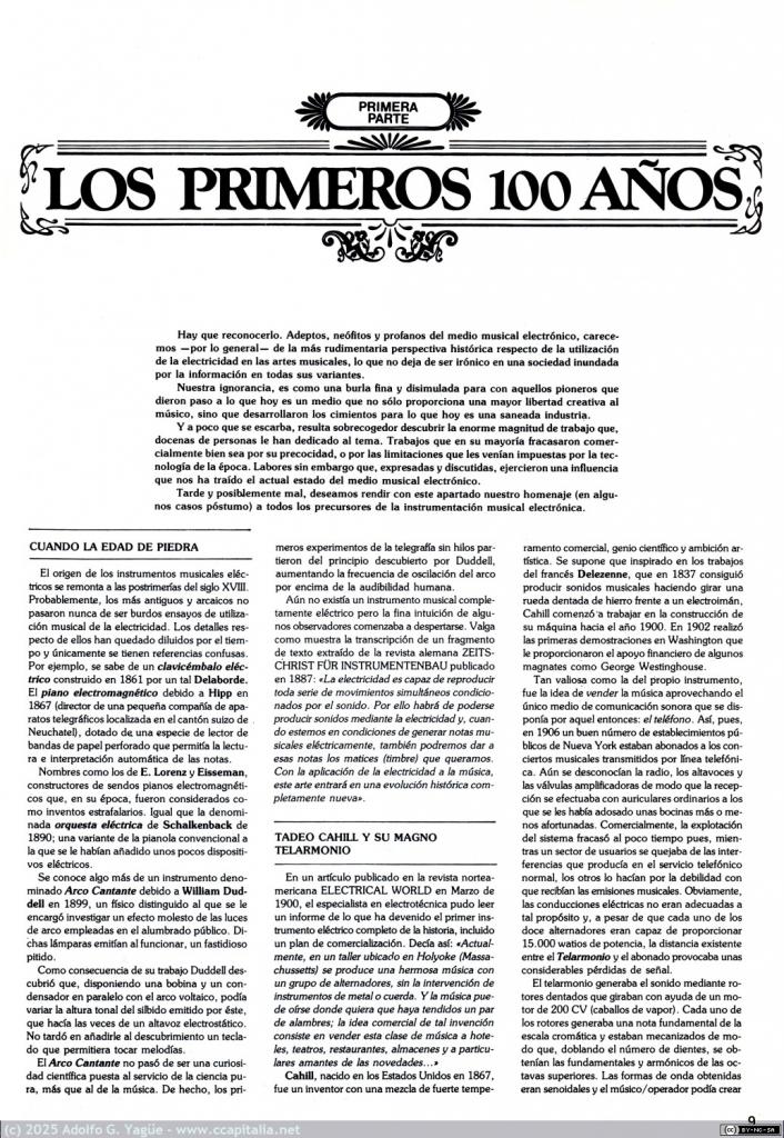 2018 - Música y Tecnología. Los primeros 100 años. Juan Bermúdez (4), 1986