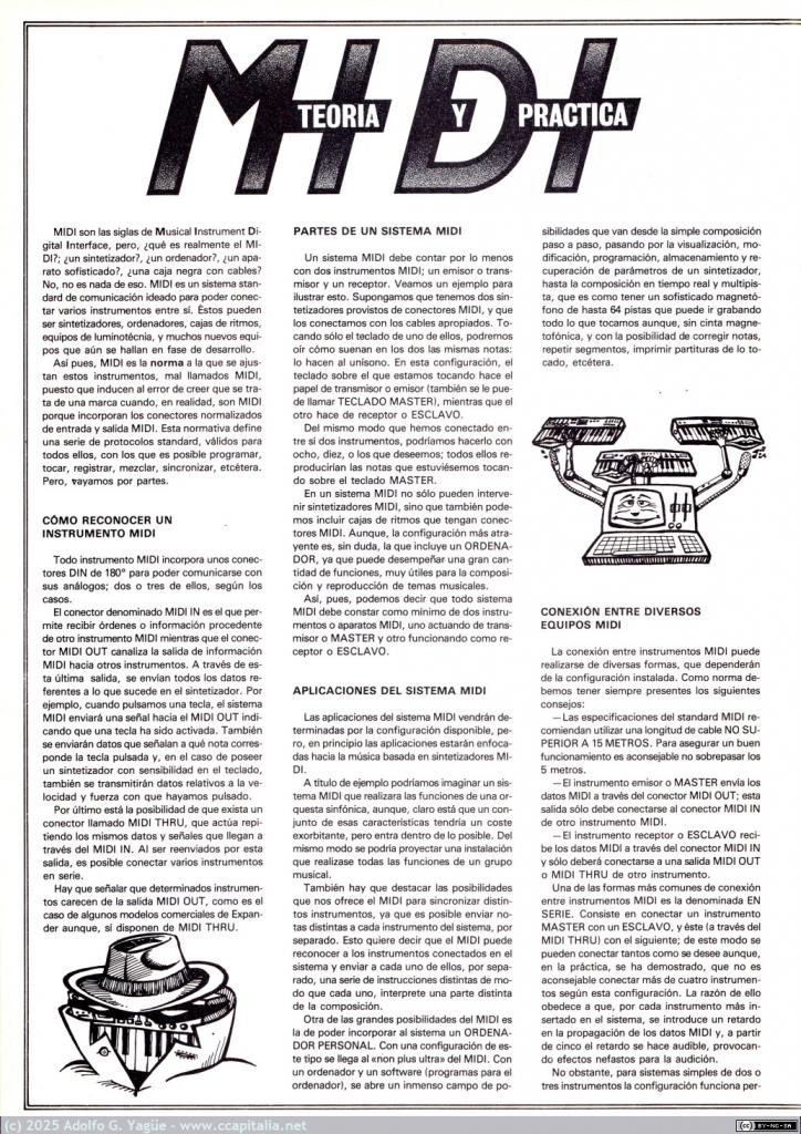 2018 - Música y Tecnología. MIDI, teoría y práctica. Tono Esteve (5), 1986