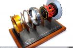 2002 - Modelo del interior de un rotor de la máquina de cifrado Enigma. Réplica no funcional (2)