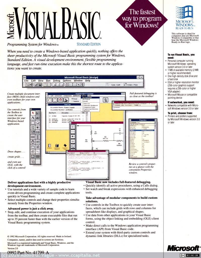 1784 - Microsoft Visual Basic v.2 Standard Edition (2), 1992