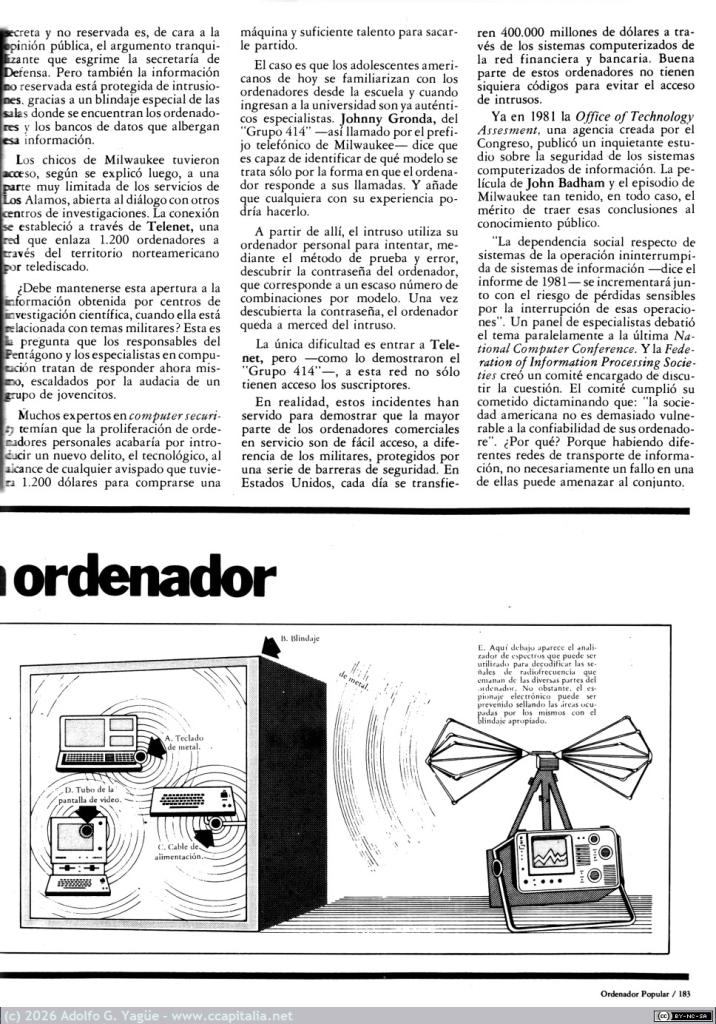 1699 - Pánico en el Pentágono, esta película pudo ser realidad. Anibal Pardo. Ordenador Popular (3), 1983
