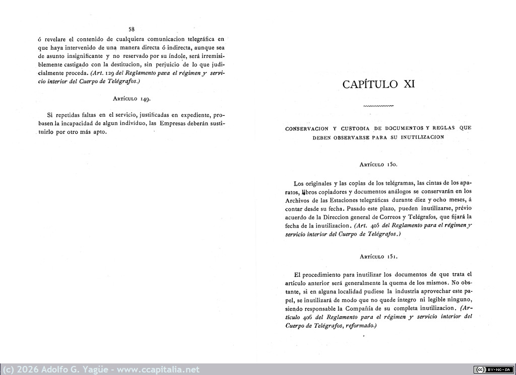 1670 - Reglamento apertura al servicio público de las estaciones telegráficas de las compañías de ferro-carriles (10), 1882