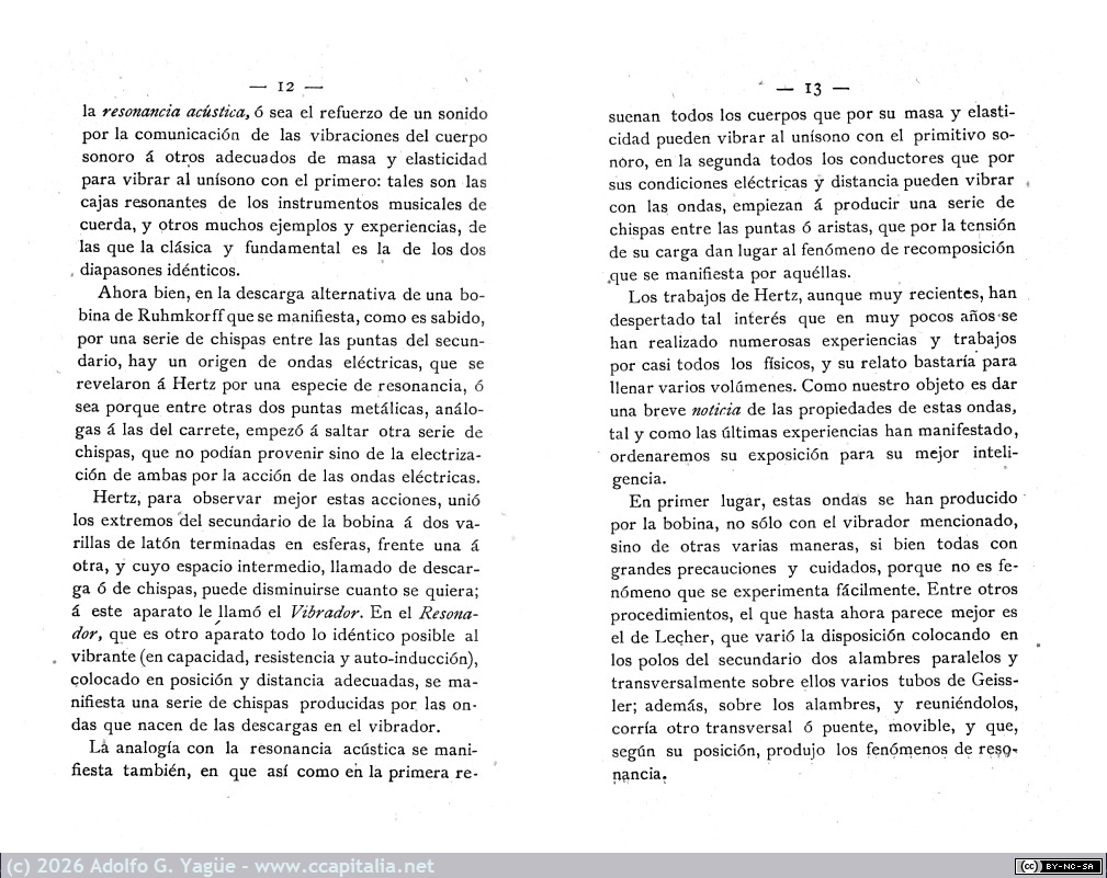 1351 - Ondas eléctricas, breves noticias. Rodrigo Sanjurjo. Catedrático Física Instituto del Cardenal Cisneros (5), 1902