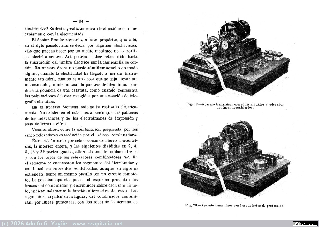 1672 - El aparato telegráfico rápido Siemens. Miguel Nieto. Dirección General de Correos y Telégrafos (6), 1922