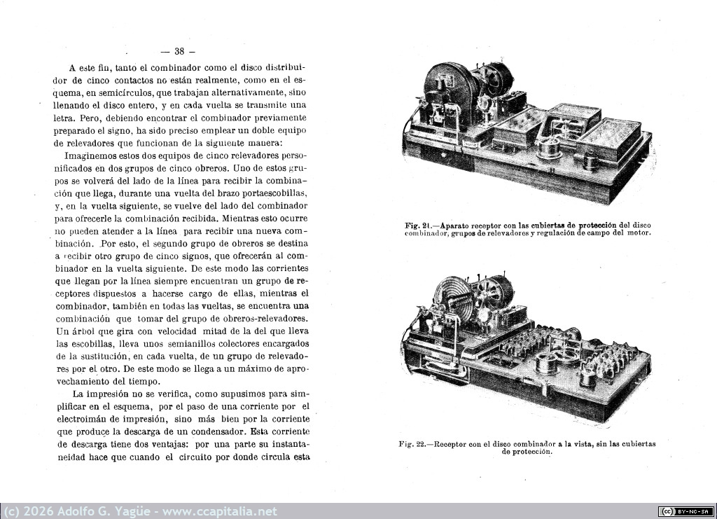 1672 - El aparato telegráfico rápido Siemens. Miguel Nieto. Dirección General de Correos y Telégrafos (7), 1922