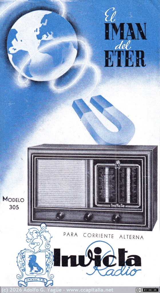 1860 - Radio Invicta modelo 305. El Imán del Eter (1), 1945