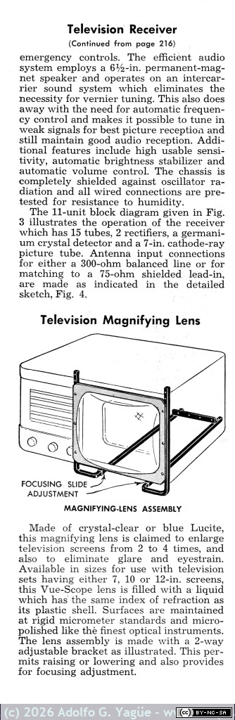 1863 - Motorola VT-71. Televisión receiver has simplied controls. Popular Mechanics (2), 1948