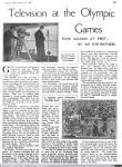 1866 - Television at Olympic Games. Poor success at first. The Wireless World. 21 Agosto, 1936