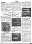 1866 - Television at Olympic Games. Criticism of an earlier report. Wireless World. 11 Septiembre, 1936
